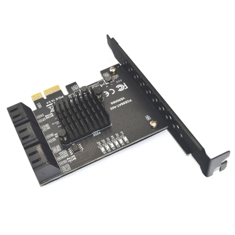 

PCIE SATA 1X To 6 Ports SATA 3.0 PCI E Controller Pci Express Multiplier Expansion Card 6Gbps Add On Card Riser
