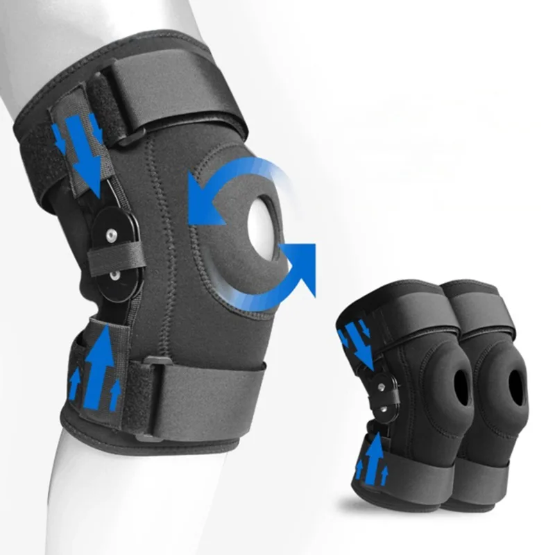 Joelho Articulável Brace Apoio com Alça Patela Lateral Estabilizadores para Alívio da Dor Artrite Menisco Lágrima