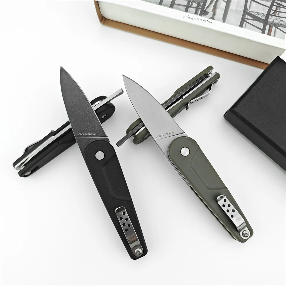 Pocket Knife Mini BDOR Folding Knife D2 Blade G10 Handles Outdoor Utility Tactical Knife Camping Hunting Safety EDC Multitool