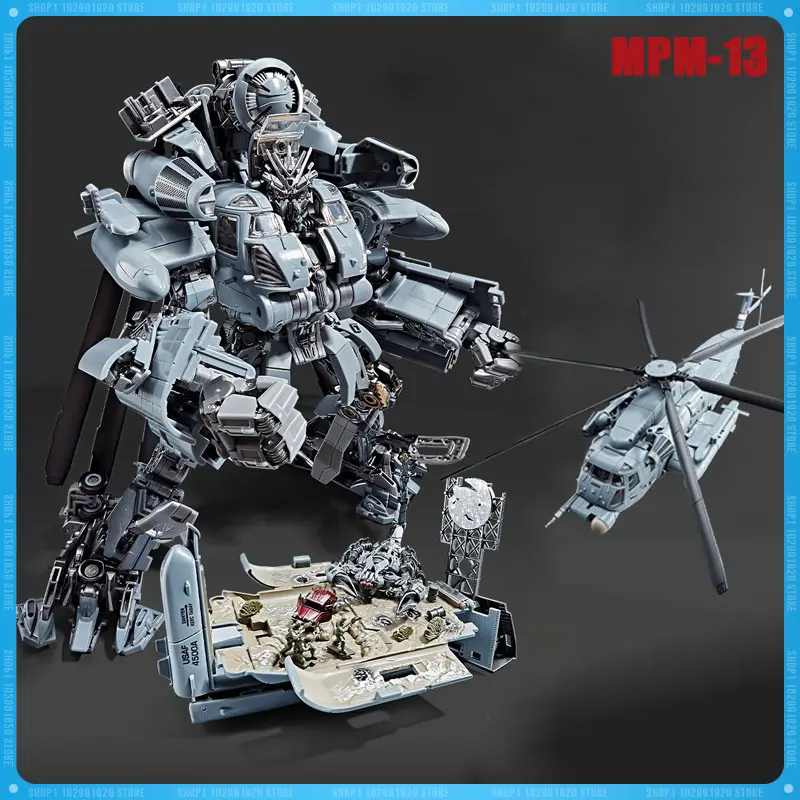 In Voorraad Transformatie Speelgoed W8086 Blackout MPM-13 Vergrote Editie Helikopter Legering Action Figure Model Collectie Robot Speelgoed