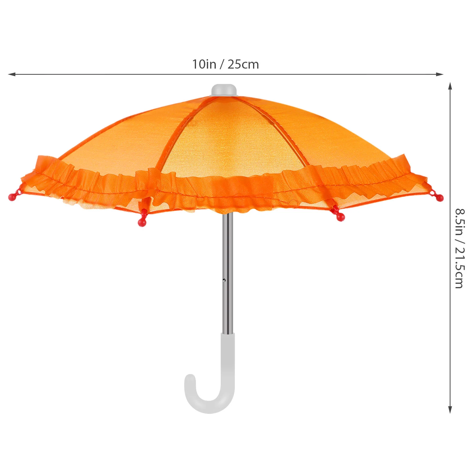 Parapluie jouet, 5 pièces, Mini maison Miniature en dentelle simulée, modèle en plastique, accessoire Photo