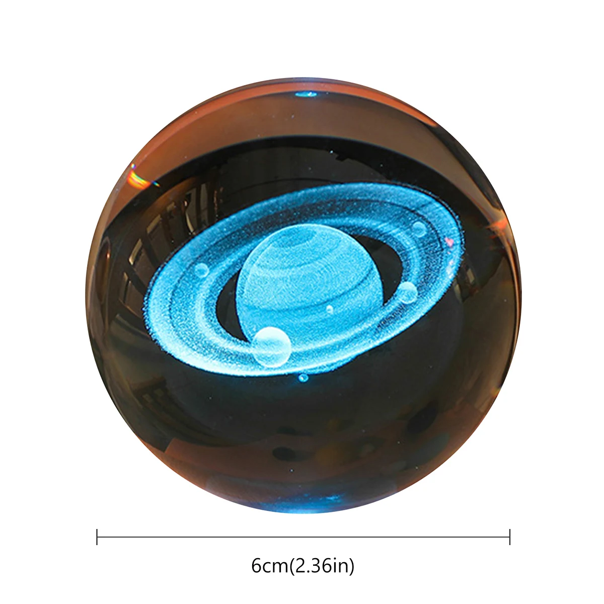 Crystal Ball Night Creative 3D Luminous Planet Milky Way Rechargeable Astronomical Night Light Tabletop Decoration Ornament Gift