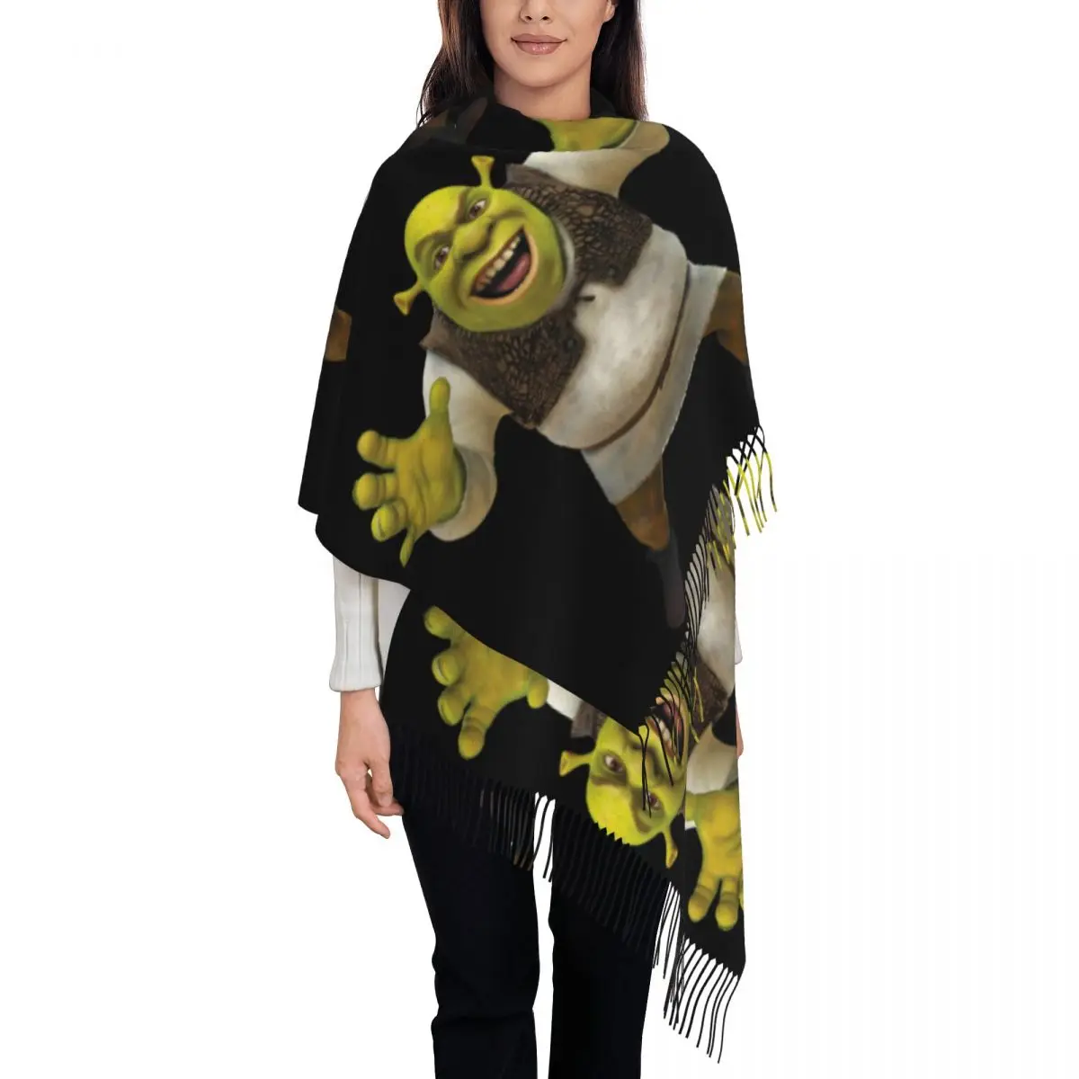 

Женский шарф с кисточками на заказ, мягкая шаль, женские зимние шарфы