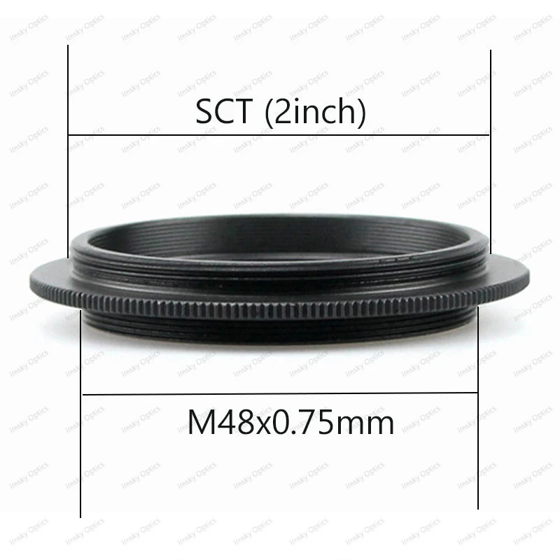 Beide Seiten Außengewinde Adapter T T2 M42 M48 M54 M56 SCT Astronomisches Teleskop Fotografie Zubehör M42x0,75 M48x0,75 M54x0,75 – Detail 7