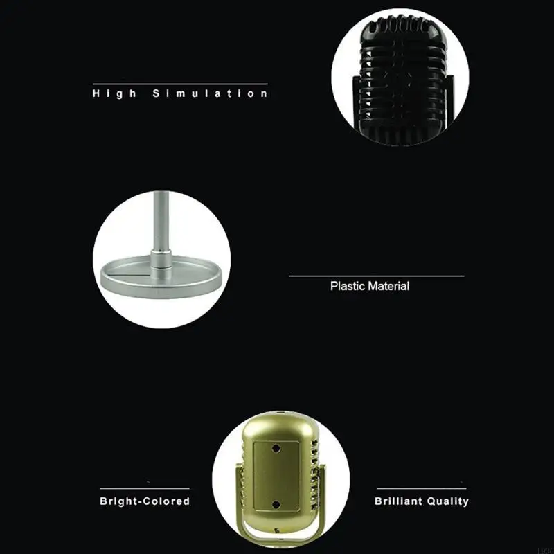 L93C Microfone Props Modelo Retro Microfone está