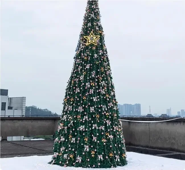 Shopping Mall Christmas Decoration  Large Christmas Tree Outdoor Luminous 3/4/5/6/10 M Frame