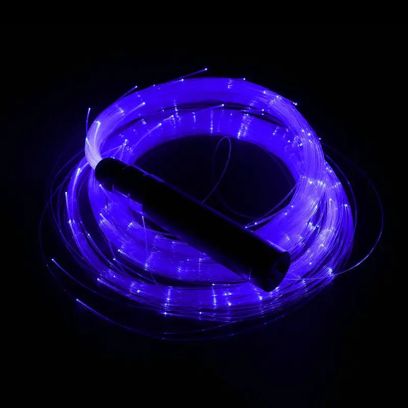 USB Chargeable Colorful LED Fiber Optic Whip Dance Whip Glowing Hand Rope Flash Whip  Atmosphere Props for Dance Festival Party