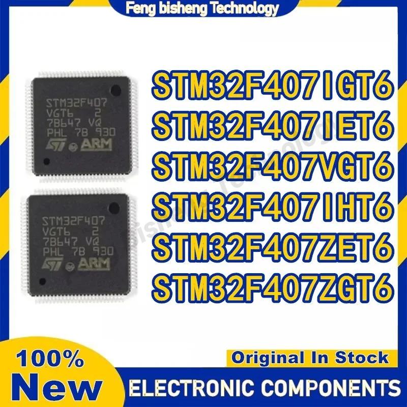 

STM32F407ZET6 STM32F407ZGT6 STM32F407IGT6 STM32F407IET6 STM32F407IHT6 STM32F407VGT6 STM32F407 STM IC MCU Chip LQFP in stock