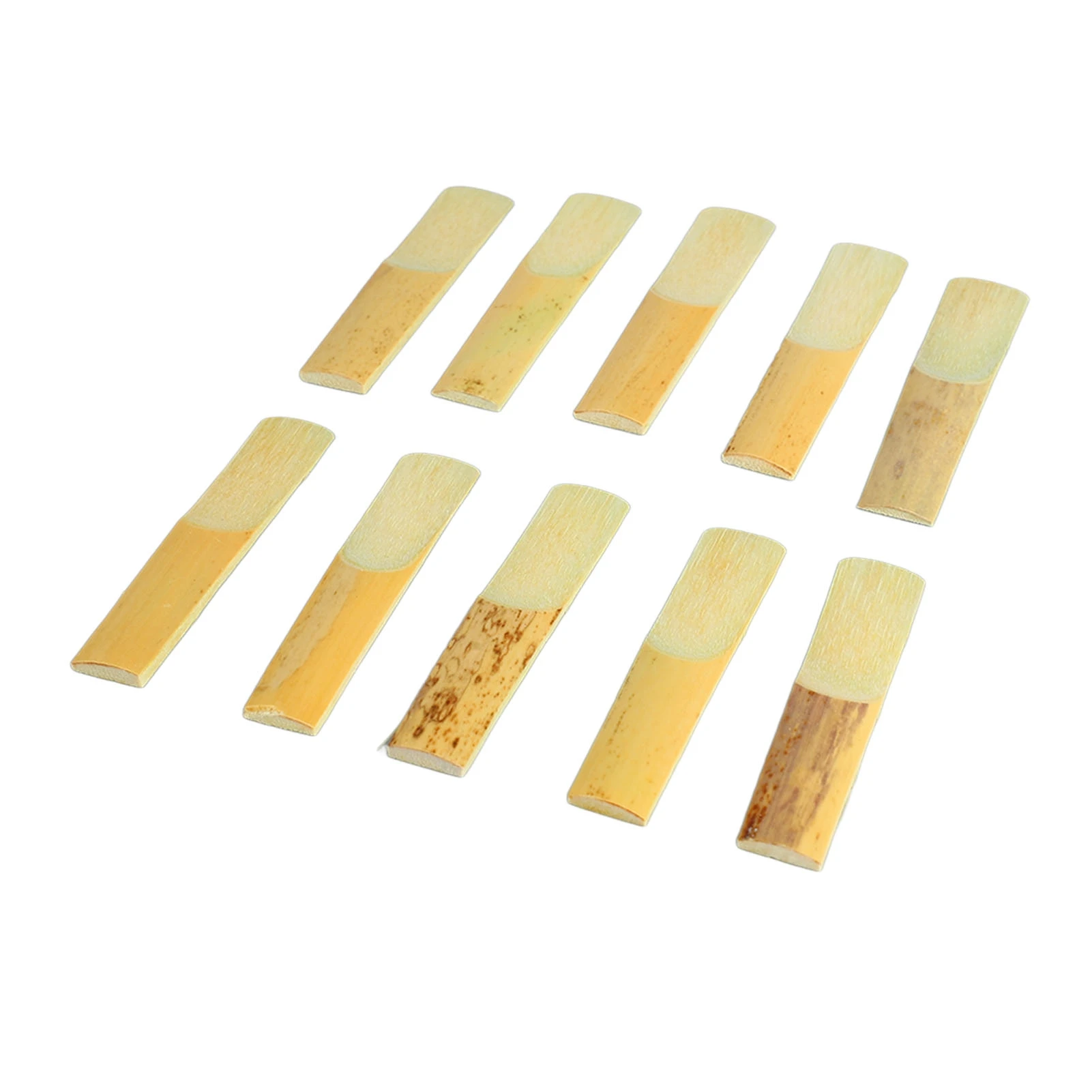 10Pcs Saxophone Eb Clarinet Reeds Strength 2 Robust Professional Sax Eb Clarinet Reed Set Wood Color