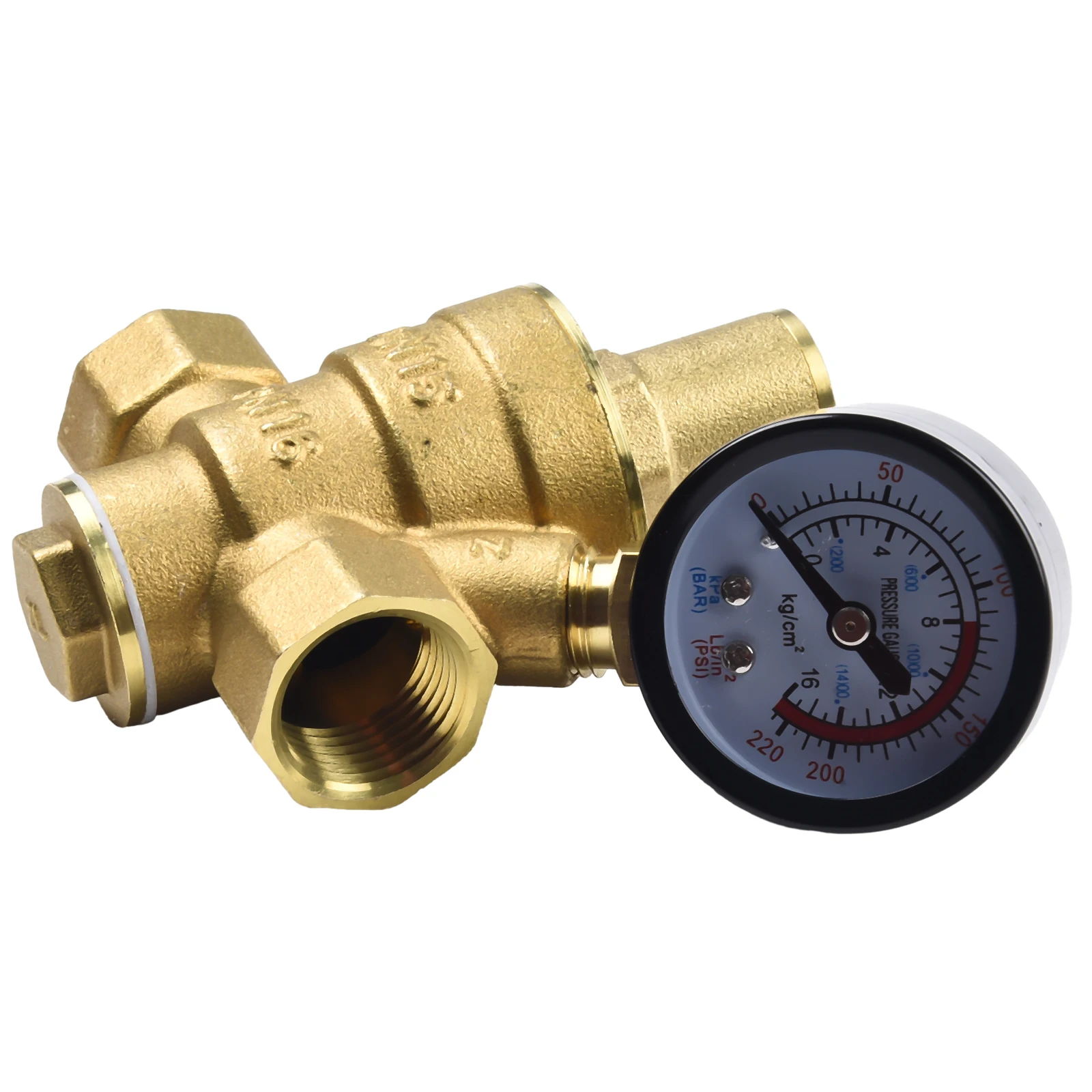 

Efficient Water Pressure Control Brass Water Pressure Regulator DN15 20mm NPT 12 Reducer Improve Distribution System