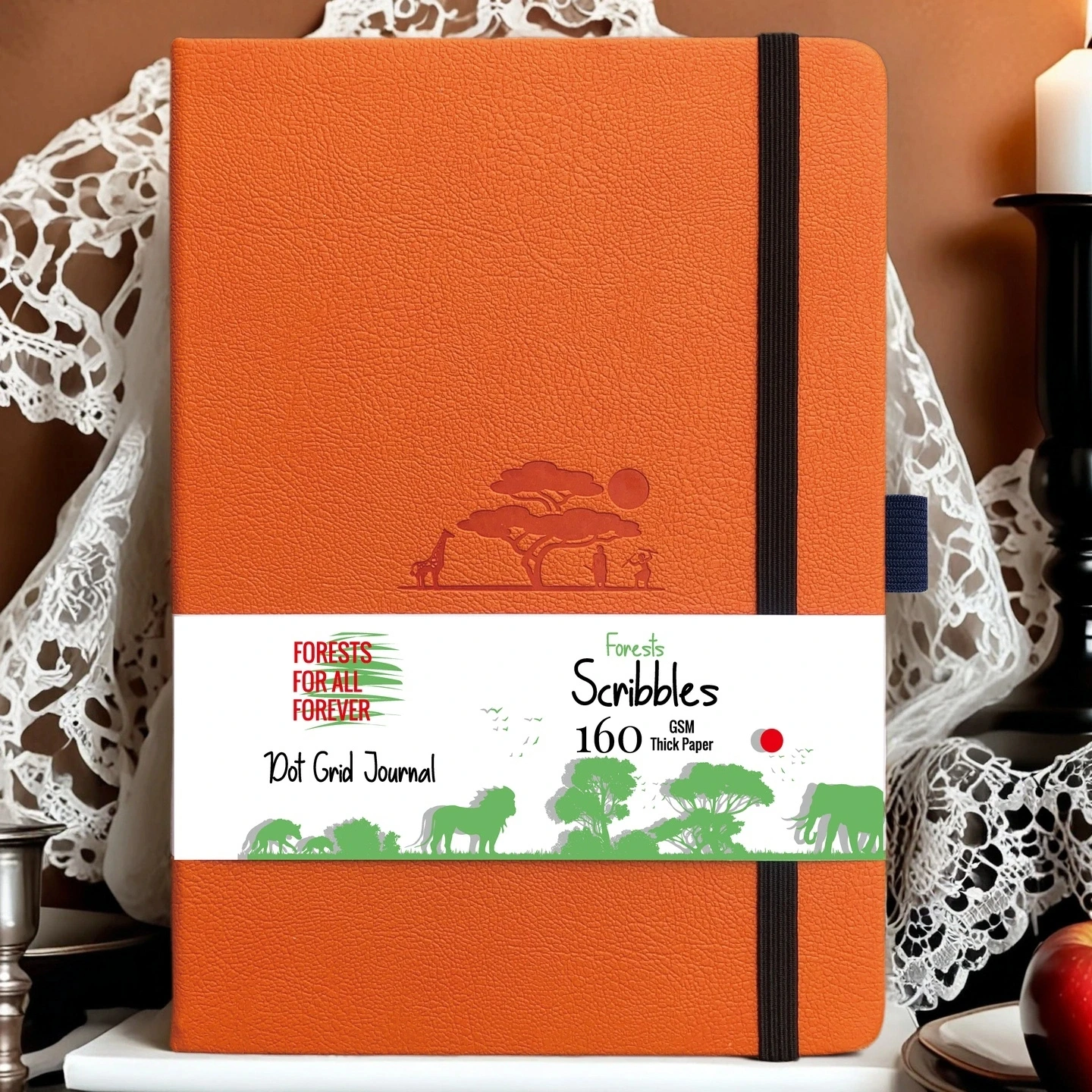 A5 Dot Grid Planner – BUJO PU Journal, Numbered 160 Pages, Flat Open, Ideal for Bujo Enthusiasts