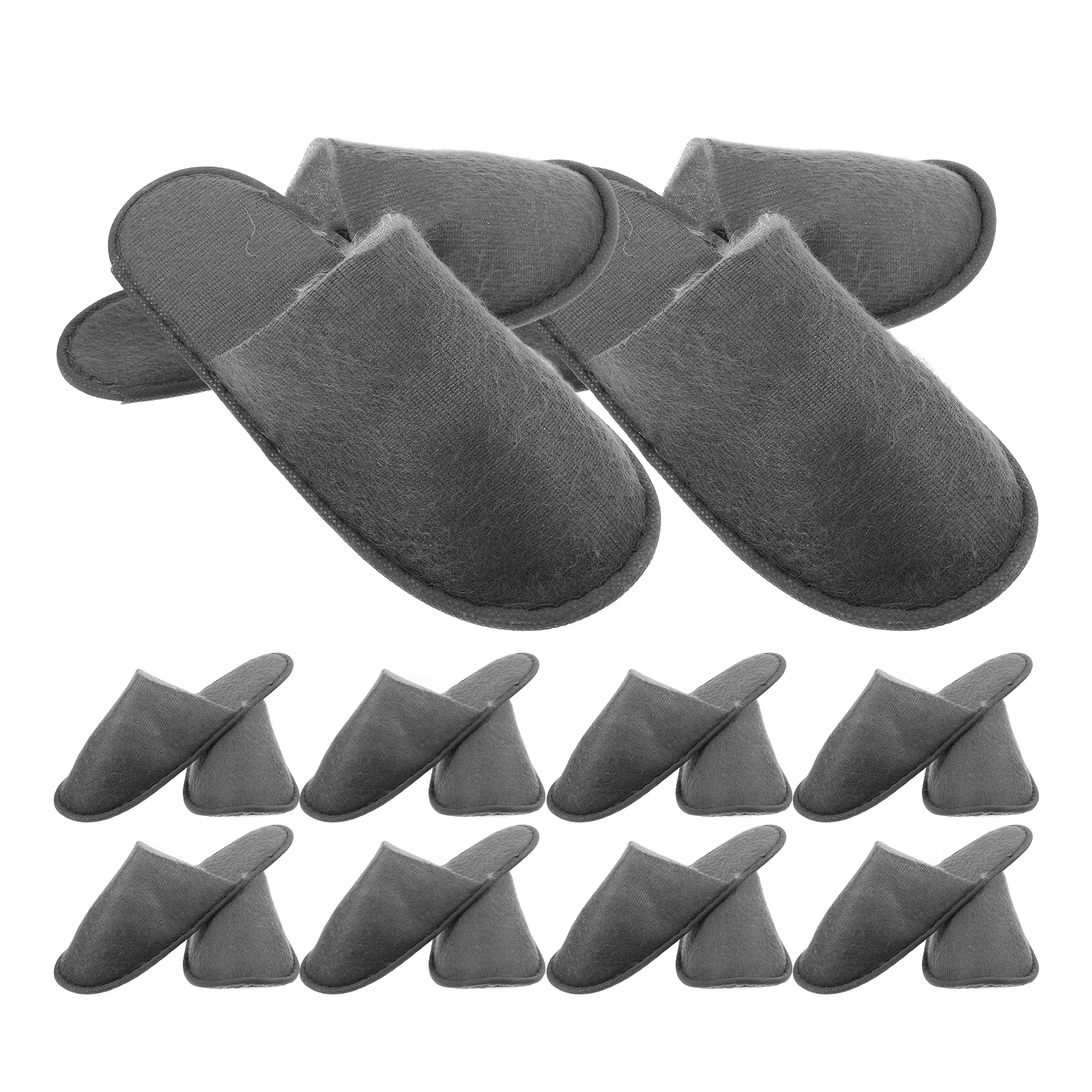 

10 Pairs Indoor Slippers Disposable Thickened One-time Non-skid Pedicure for Outdoor