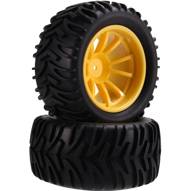A84G-128MM 1/10 RC Monster-Truck Buggy-Tire Tyre Wheel Foam Inserts 12Mm Hex For Traxxas/Arrm /Redcat/HSP/HPI/Tamiya/Kyosho