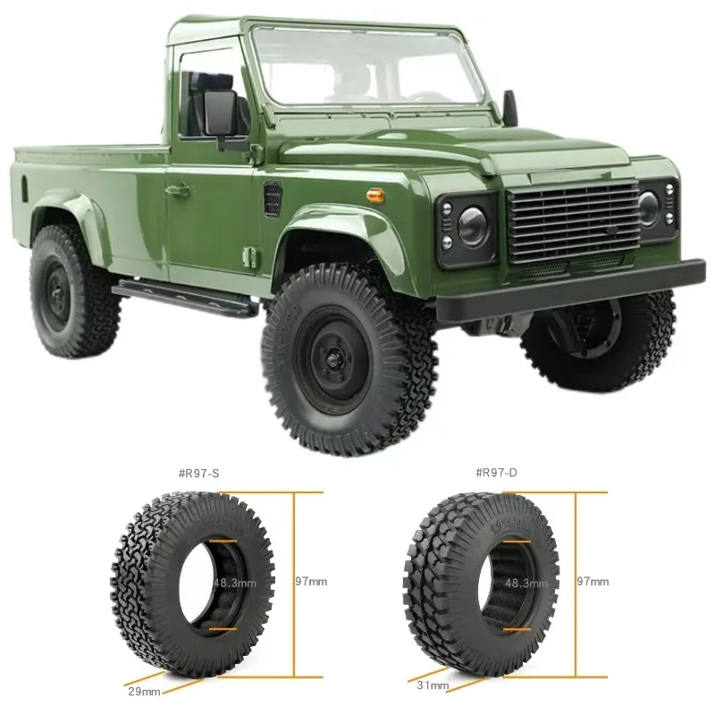 

RC Car narrow tread tire simulation retro camel cup for 1/8 1/10 RC Crawler 1.9 inch D90 RD110 Parts