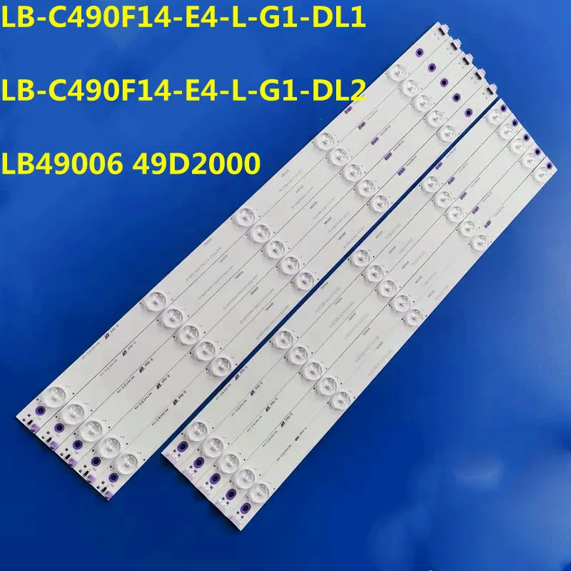 

10 PCS/set LED Backlight Strip for LE49A509 LE49A6R9 LB49006 49D2000 SVJ490A07 LB-C490F14-E4-L-G1-DL1 DL2 KHP200650C KHP200650B