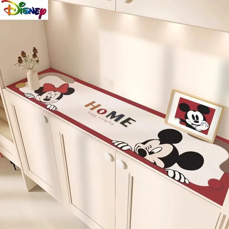 

Коврик для домашнего ТВ Disney с милым принтом Микки, водонепроницаемый, маслостойкий, термостойкий, легко моющийся коврик для стола