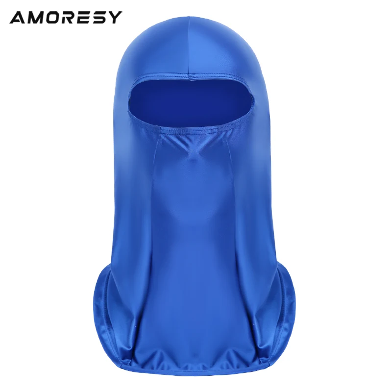 AMORESY-Spandex Balaclava Series, Seda Ice, Protetor Solar, Máscara Facial Completa, Equitação Ao Ar Livre, Chapelaria