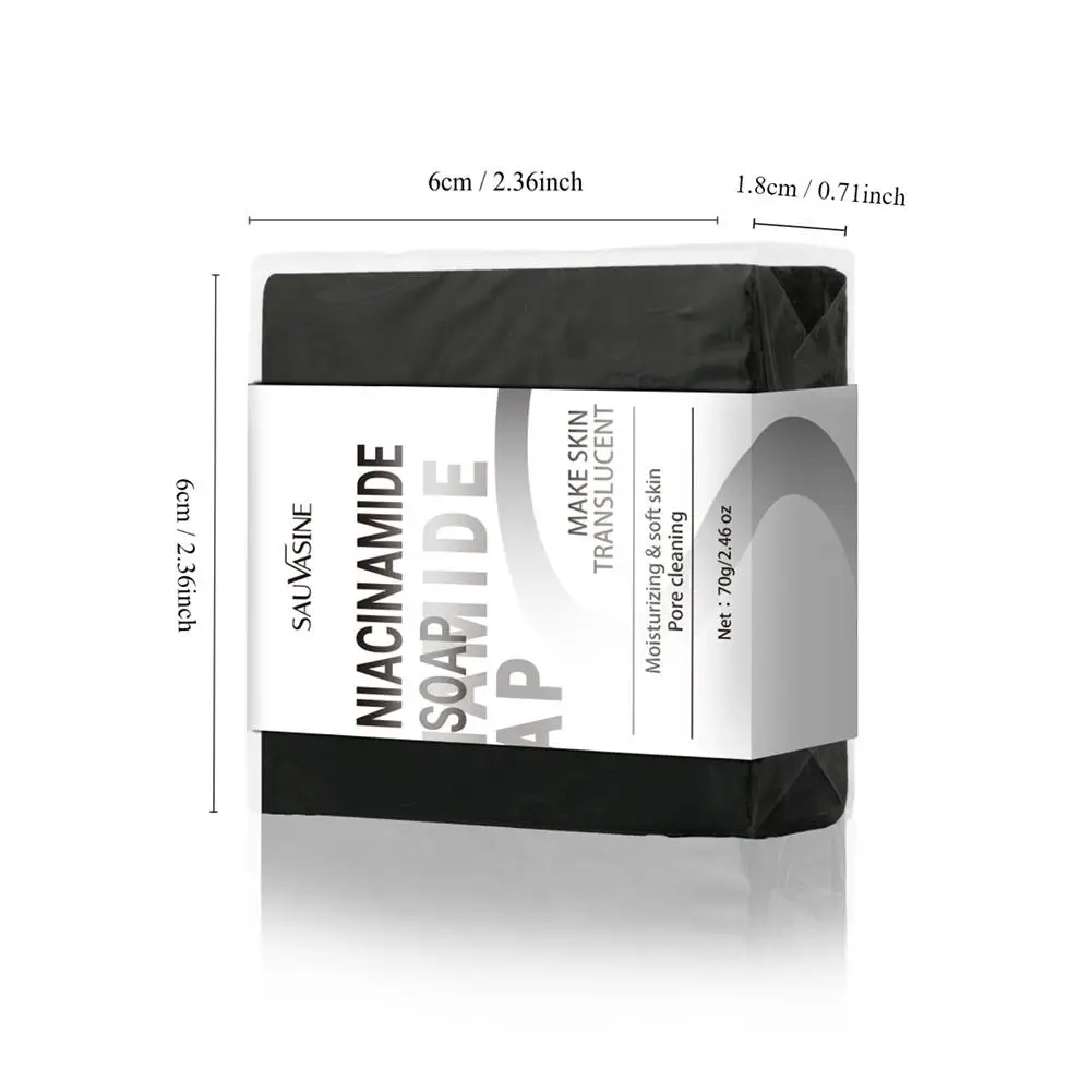 70g Niacinamide sapone fatto a mano sapone sbiancante fatto a mano sapone detergente al collagene saponi per il viso da bagno