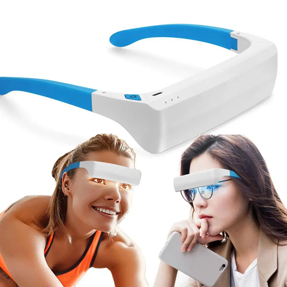 SAD Light Therapy Lamp Depression Mood Therapy Glasses Head Mounted Blue Led Light Anti Motion Sickness SAD Therapy Glasses