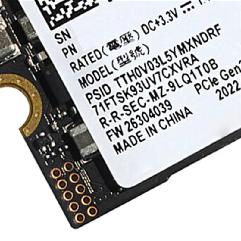 삼성 PM991A용 2X 1TB M.2 2230 스팀 데크용 30Mm Nvme Pcie SSD/Dell/HP/Lenovo/노트북용 Surface Pro용