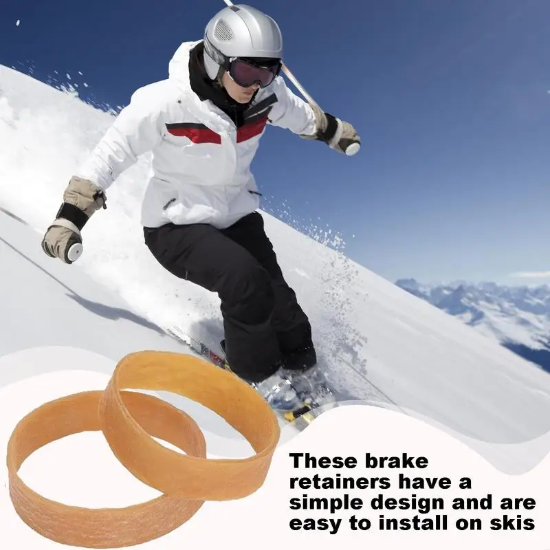 Ski Brake Retainers 20X Elastic Ski Straps Snowboard Binding Straps Ski Tuning Kit Winter Outdoor Sports Ski Accessories For