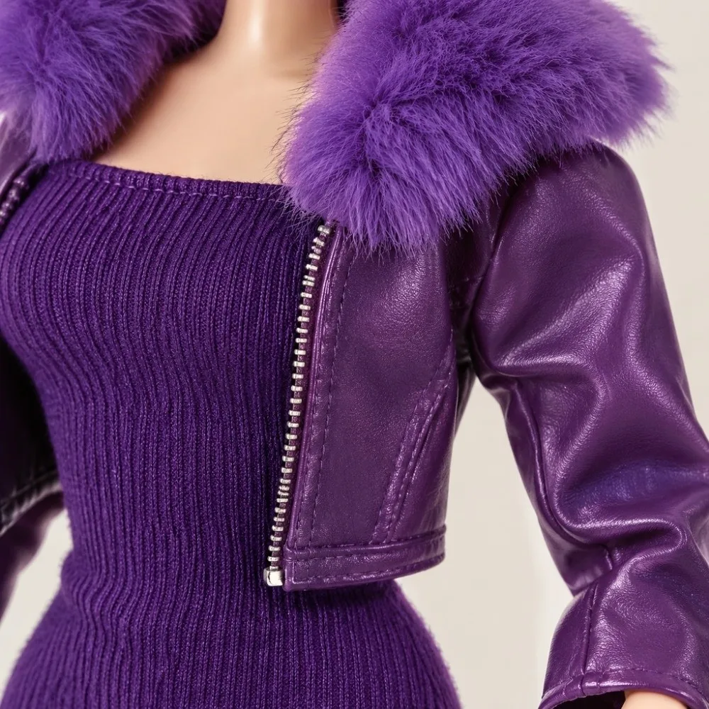 Fashion 1/6 Doll Knitted Dress Outerwear Multicolors Gift Toys Doll Clothes Bags Casual for 30CM Dolls