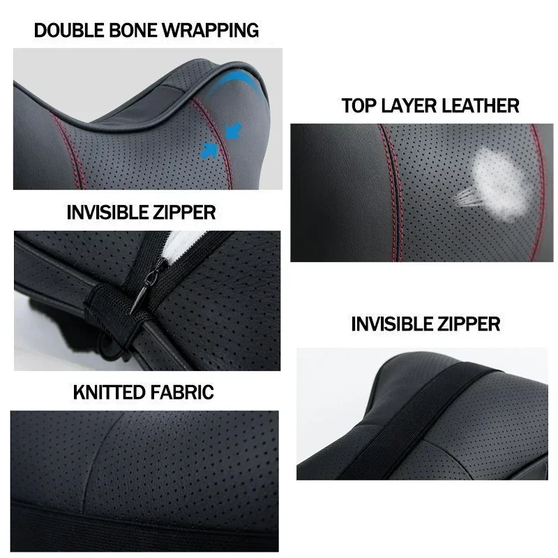 Car Soft Leather Neck Headrest Pillow Seat Belt Protector Pad For IVECO Banner 3ft X5 Ft 3ft X5ft Daily EcoDaily Car Accessories