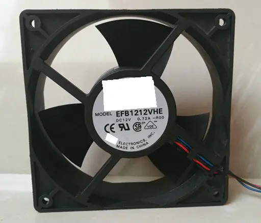 12CM AFB1212SHE 12038 12V 1.6A 3Wire cooling fan  EFB1212HE EFB1212HHE EFB1212LE EFB1212ME EFB1212SHE EFB1212VHE