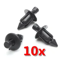 10pcs 6mm Plastic Rivet Fairing Trim Panel Fastener Clips For Honda For Yamaha For Suzuki