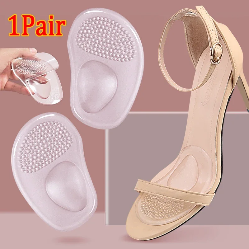 1Pair Forefoot Pads Cushion Silicone Massage Foot care tools for Feet  repair Pain Relief