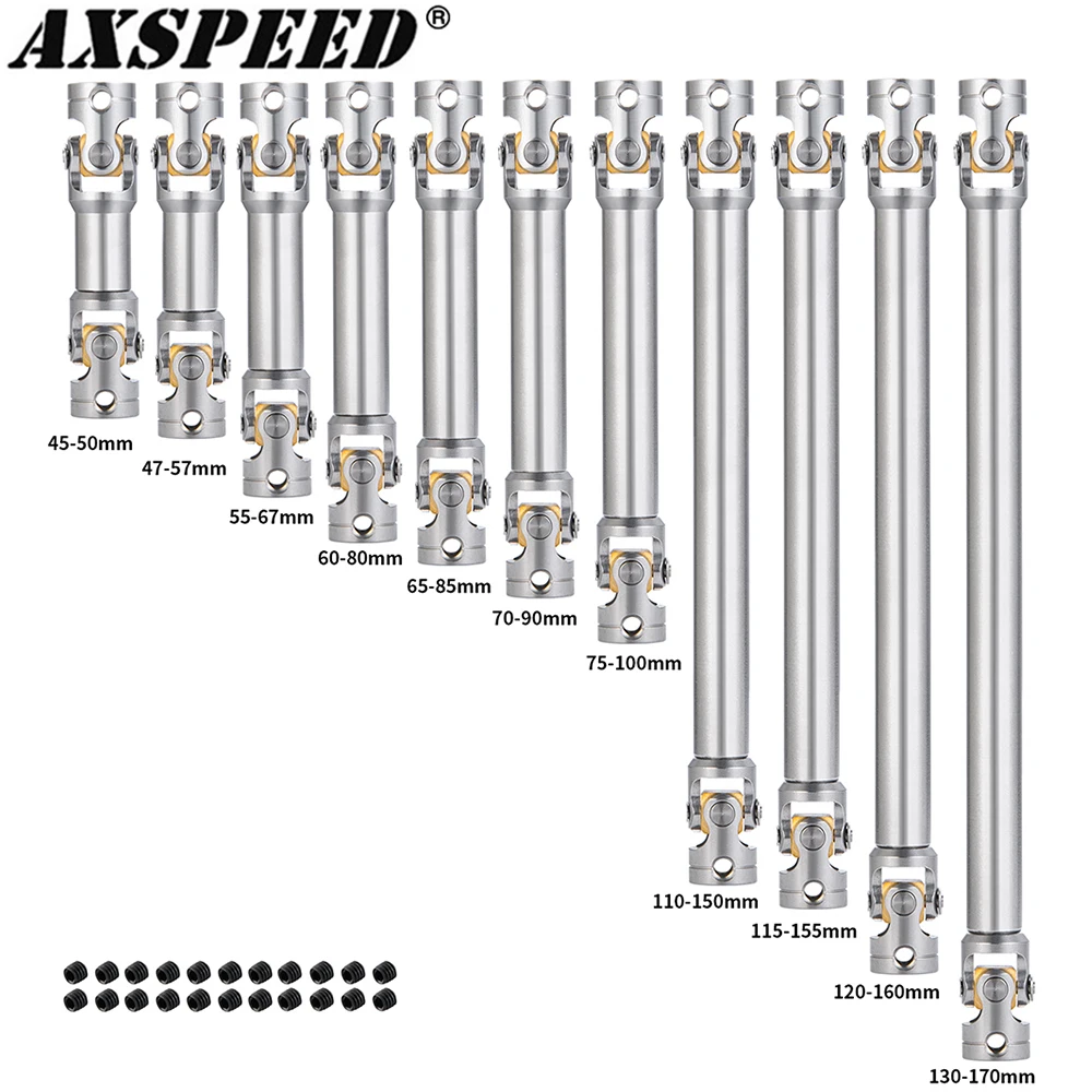 AXSPEED 1PCS Tamiya Drive Shaft Joint Center Driveshaft for 1/14th Scale Tamiya RC Trailer Tractor Truck Model Car Upgrade Parts