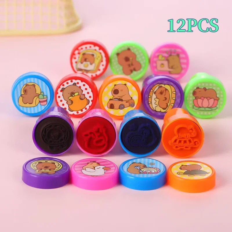 Capybara Birthday Party Favors Cake Topper Keychains Papa Circles Stickers Balloons Gift bags Blind Bags for Kids Party Supplies view 5