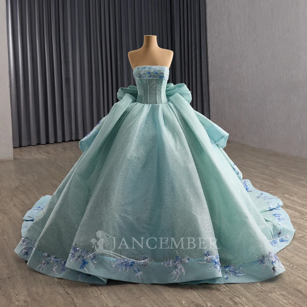 Lantejoulas miçangas borla quinceanera vestidos de baile renda doce 16 vestido de 15 anos sem alças vestidos de 15 quinceañeras