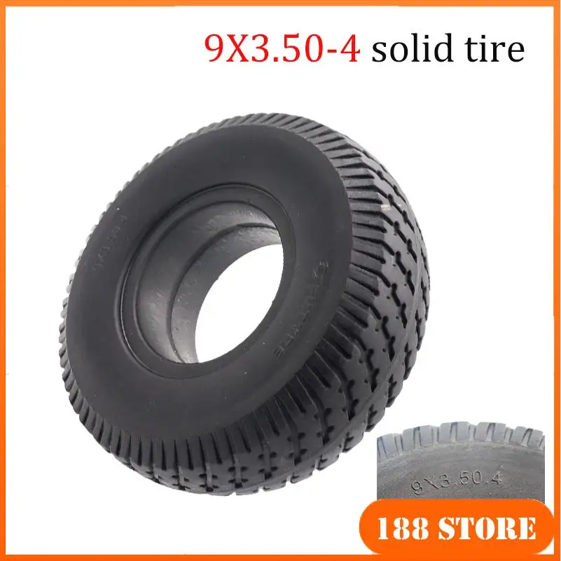 9X3.50-4 Solid Tires 9 Inches Explosion-Proof, Suitable for Electric Tricycles, Mobile Scooter Tires