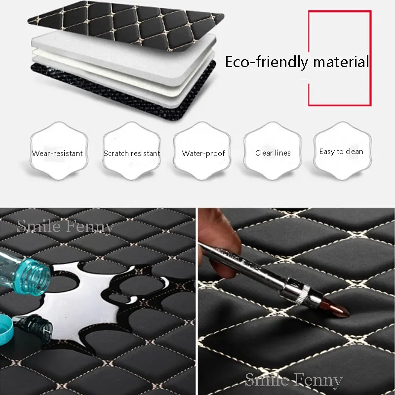 ل Changan CS75 PLUS 2024 2021 2022 اكسسوارات الجلود التصميم سيارة فرش داخلي للسيارات والشاحنات غطاء واحد مكافحة القذرة حماية السجاد وسادة