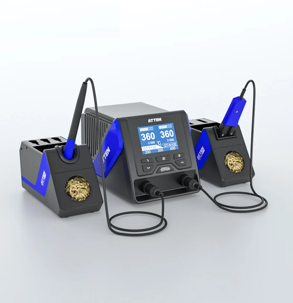 ATTEN GT-6200 Soldering Station High-power Dual-channel Lead-free Repair Soldering Station for Mobile Phone Repair AA
