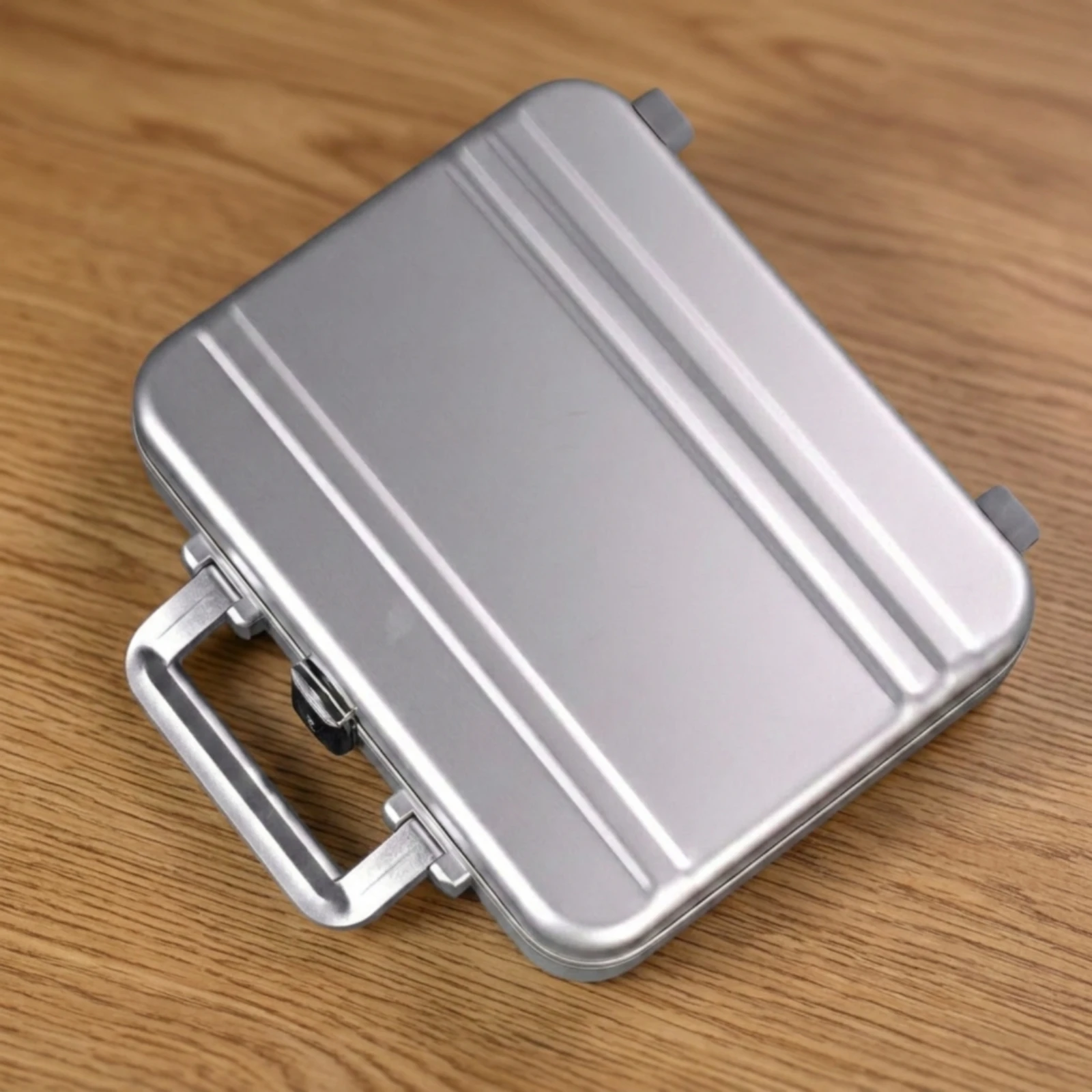 14-Slot Watch Box Lockable Aluminum Watch Case Organizer Portable Heavy-Duty for Collectors
