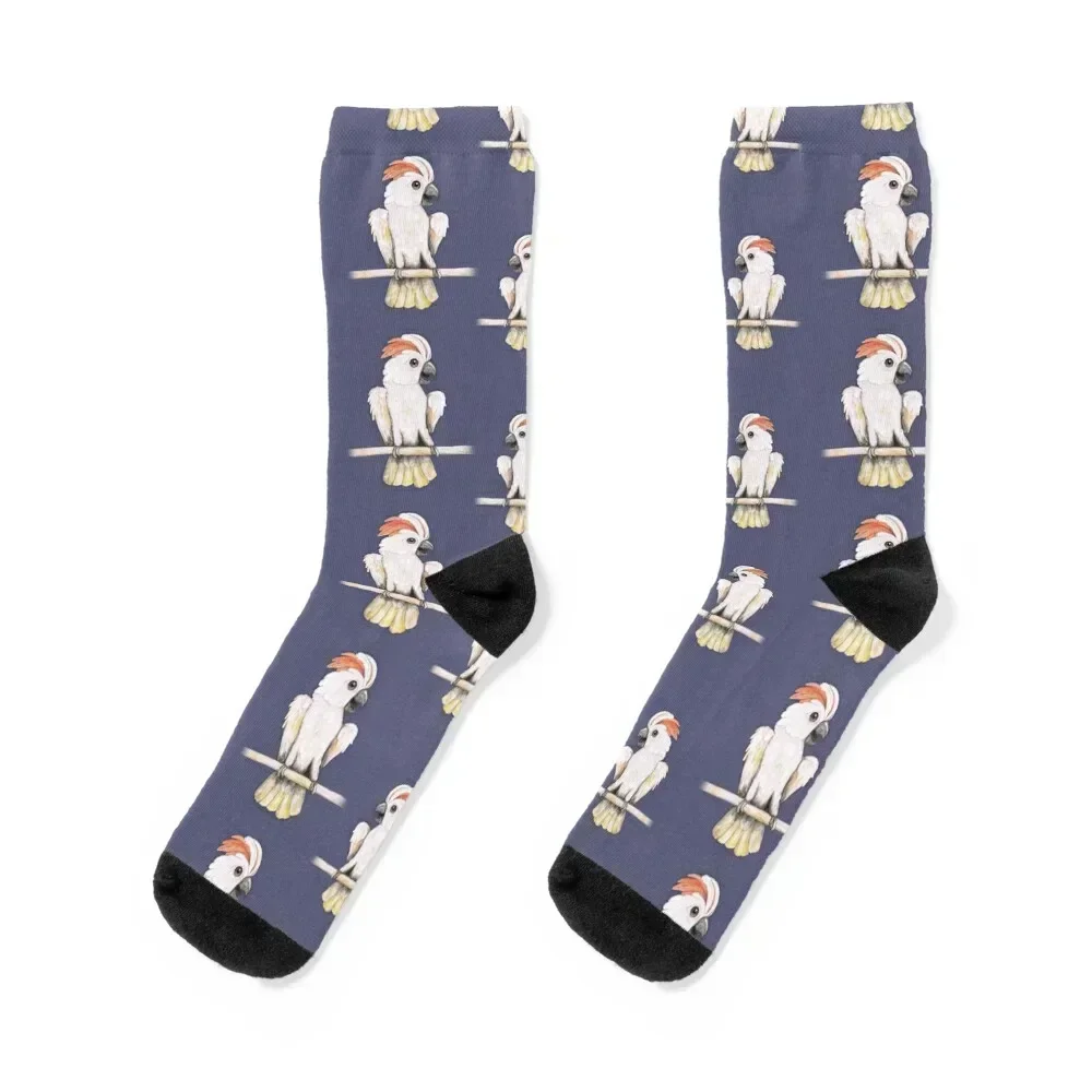 Salmon-crested cockatoo Socks new in's men cotton high quality Non-slip Woman Socks Men's