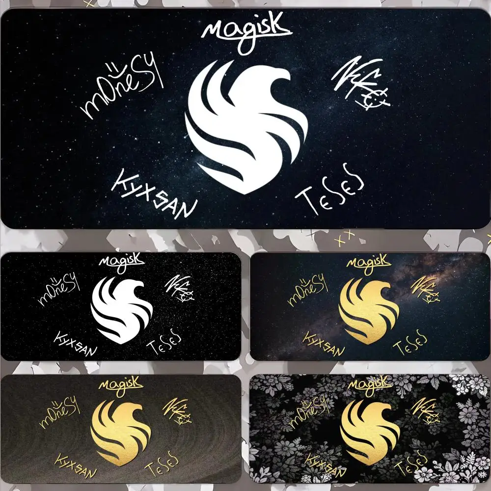 Team Falcons Player's signature Mouse Pad Gamer Keyboard Mat Pads Gaming Desk Protector Laptops Large Mousepad Cartoon Deskmat