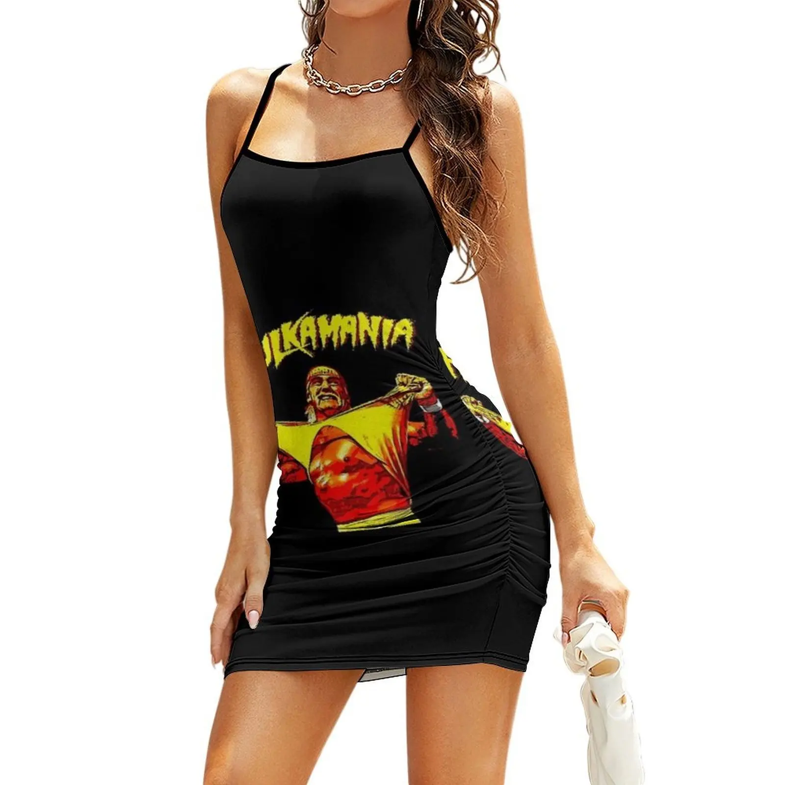 

Hulkamania Hulk Hogan Retro Comics Style Sling Dress dress summer 2025 women birthday dresses for women birthday dress for women