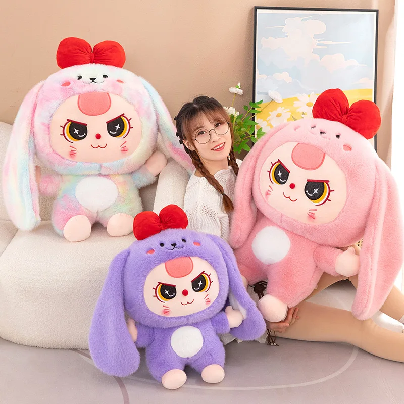 30/40/60/80cm Baby Three Cos Bunny Series Plush Toys Stuffed Animal Kawaii Plushie Pillow Cute Doll Room Decoration Girl Gift