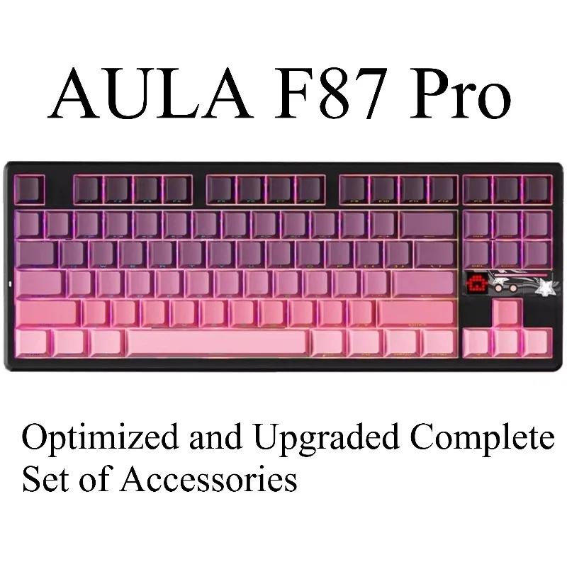 

AULA F87 Pro Sound Package PORON Sandwich Foam Bottom Foam IXPE Switch Pad Plate Sound Kit for Mechanical Keyboard Accessories