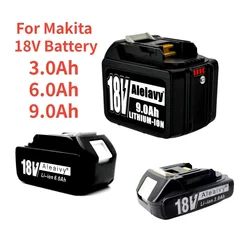 18V 3Ah 6Ah 9Ah Rechargeable Battery Pack Charge For Makita BL1830B BL1850B BL1850 BL1840 BL1860 Replacement Lithium Ion Battery