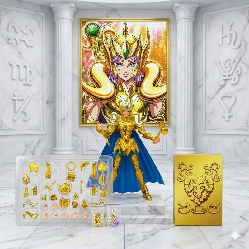 Доставка за 9 часов: Металлическая фигурка Saint Seiya Myth Cloth EX Aries Mu с головой Астер, рыцарь Зодиака, коллекционная игрушка
