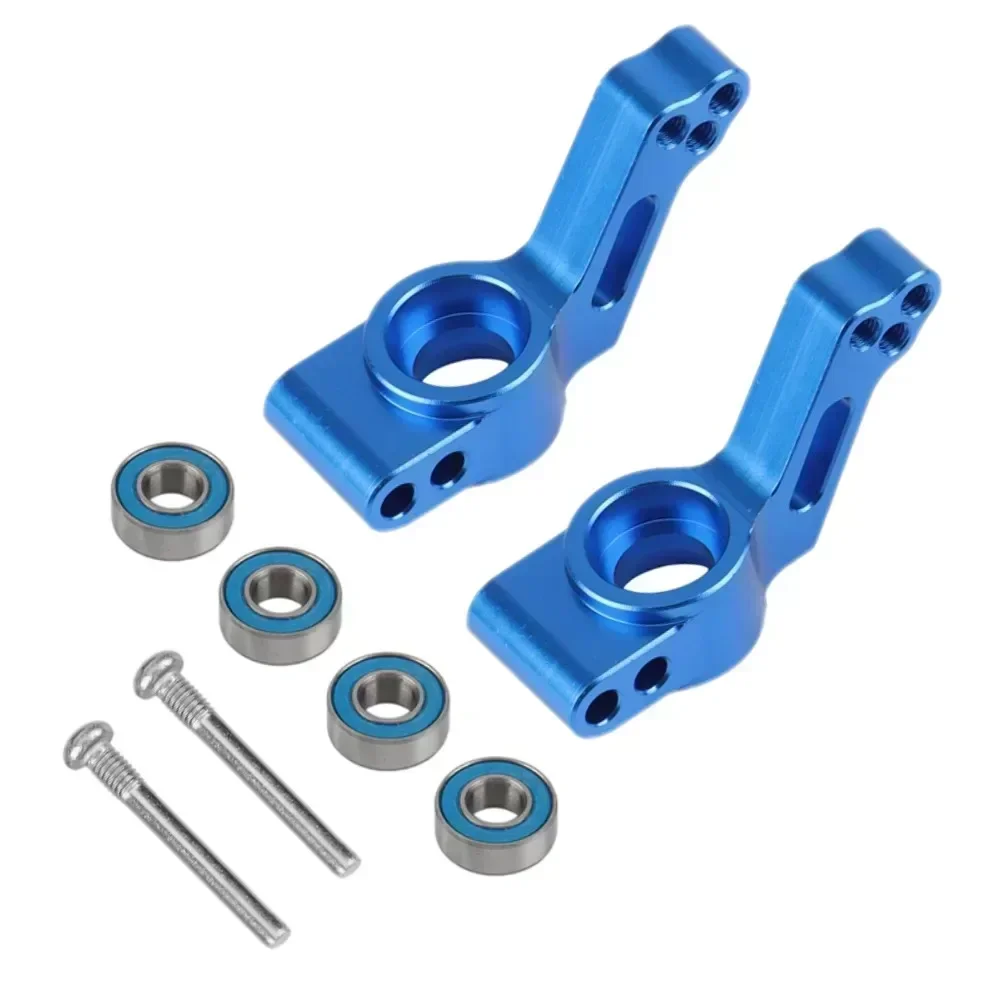 

RC 6PCS Aluminum Castor Blocks Steering Block and Rear Pile Shaft Carrier Replacement 3632 3736 3752 for 1/10 Trxs 2WD Slash