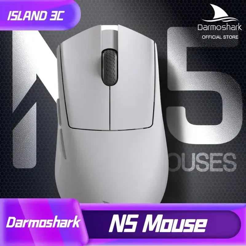 

Darmoshark N5 игровая беспроводная Bluetooth мышь игровая мышь Nordic N52840 26000 точек на дюйм PAM3395 TTC для настольного компьютера ноутбука