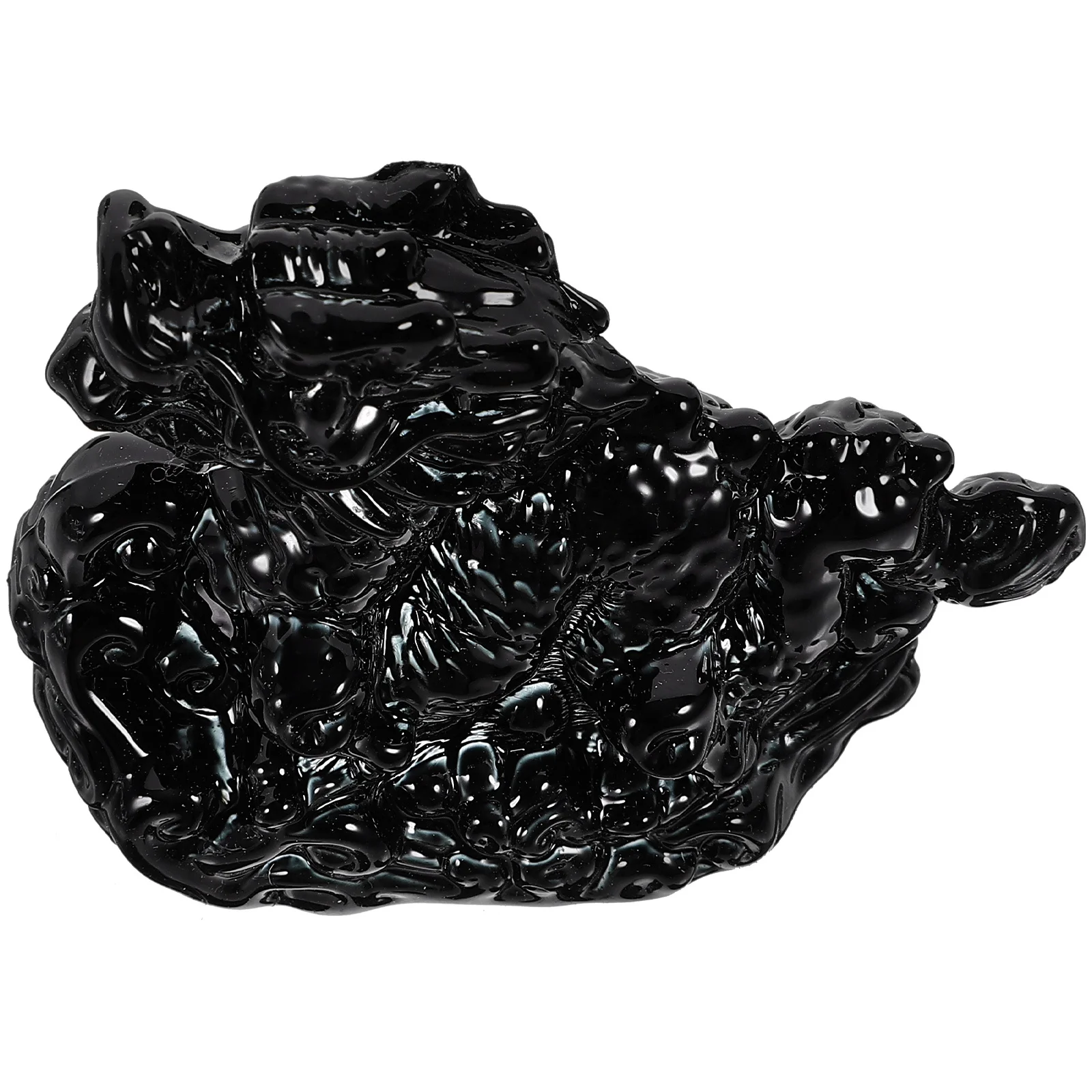 

Glass Dragon Sculpture Flat Bottom Desk Ornament Adorable Office Home Decor Glass Dragon Figurine Desk Decor