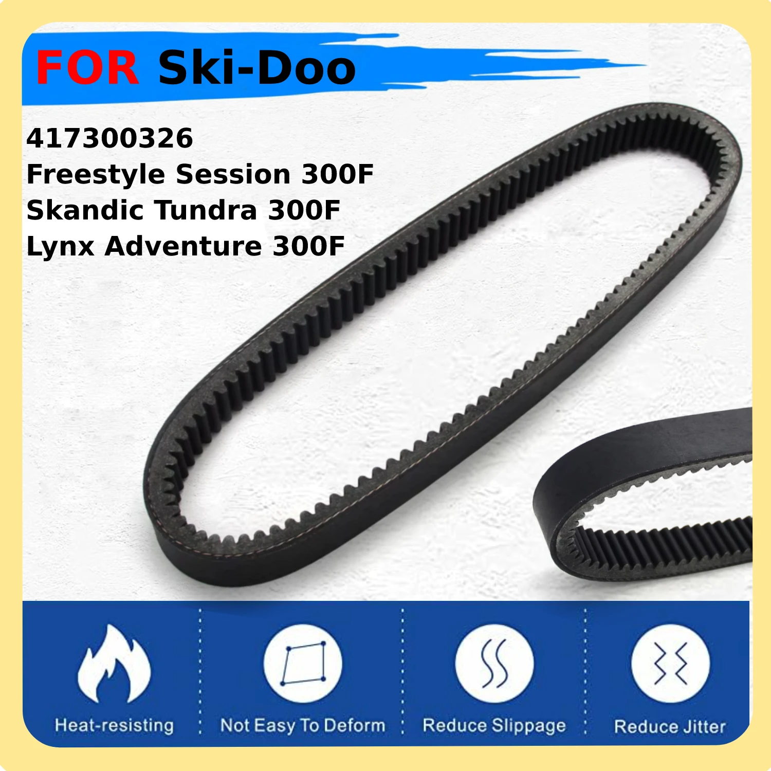 Motorcycle Drive Belt Transfer Belt For Ski-Doo Freestyle Session 300F 2007-08 Skandic Tundra 417300326  For Lynx Adventure 300F
