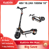 KuKirin M4 Max Electric Scooter Foldable Peak 1000W 48V 18.2Ah 10 Inch Tires Folding E-scooter 45km/h Front Rear Disc Brakes