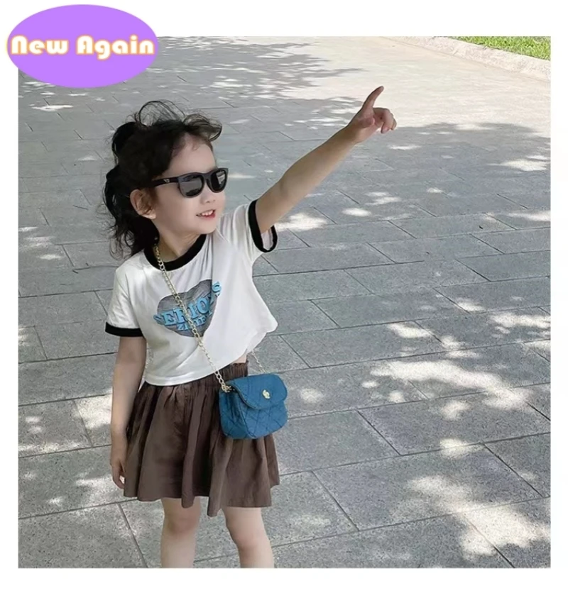 Children's Classic Shoulder bags Baby girls simple stylish crossbody Bags Teenagers Little money bag Toddlers mini pouch NA046